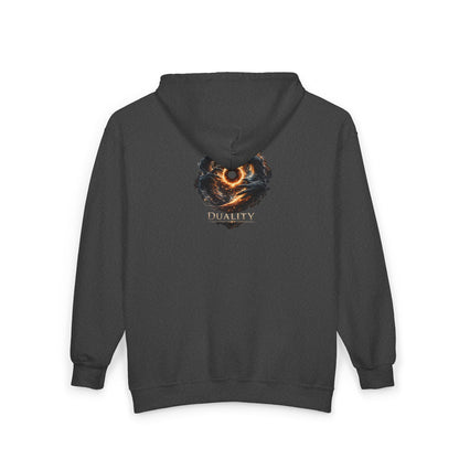 Infinite Within Hoodie – Cosmic Energy Graphic Zip Hoodie, Streetwear Galaxy Design, Spiritual Power Sweatshirt