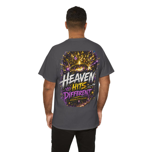 Heaven Hits Different Christian Graphic T-Shirt | Kingdom Over Culture Faith Streetwear Tee