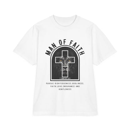 Man of Faith T-Shirt — Cross & Lion Christian Tee