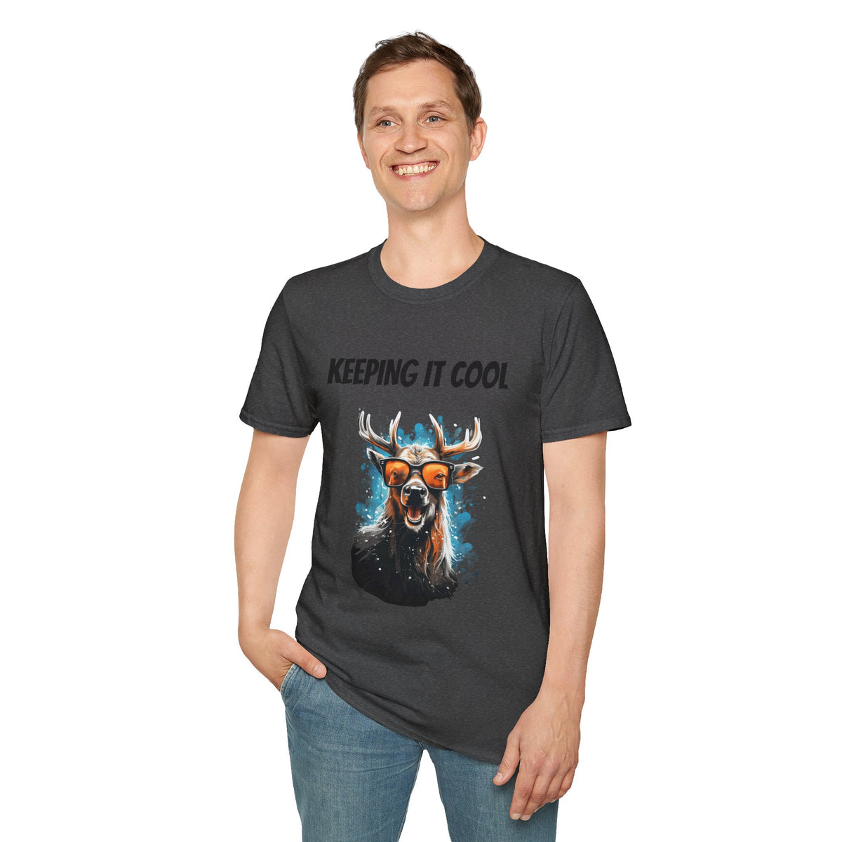 Keeping It Cool Antler Graphic T-Shirt - product view