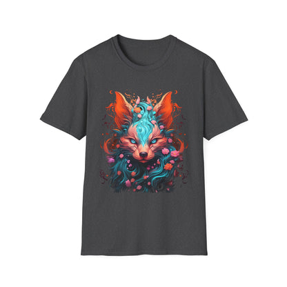 Mystic Fox Graphic T-Shirt — Vibrant Fantasy Fox Art Tee