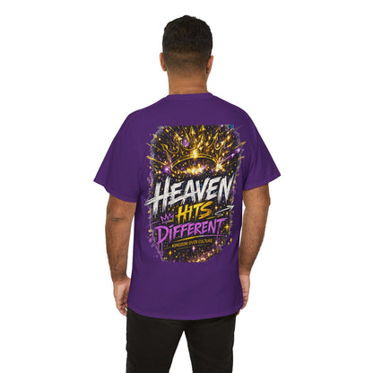 Heaven Hits Different Christian T-Shirt - product view