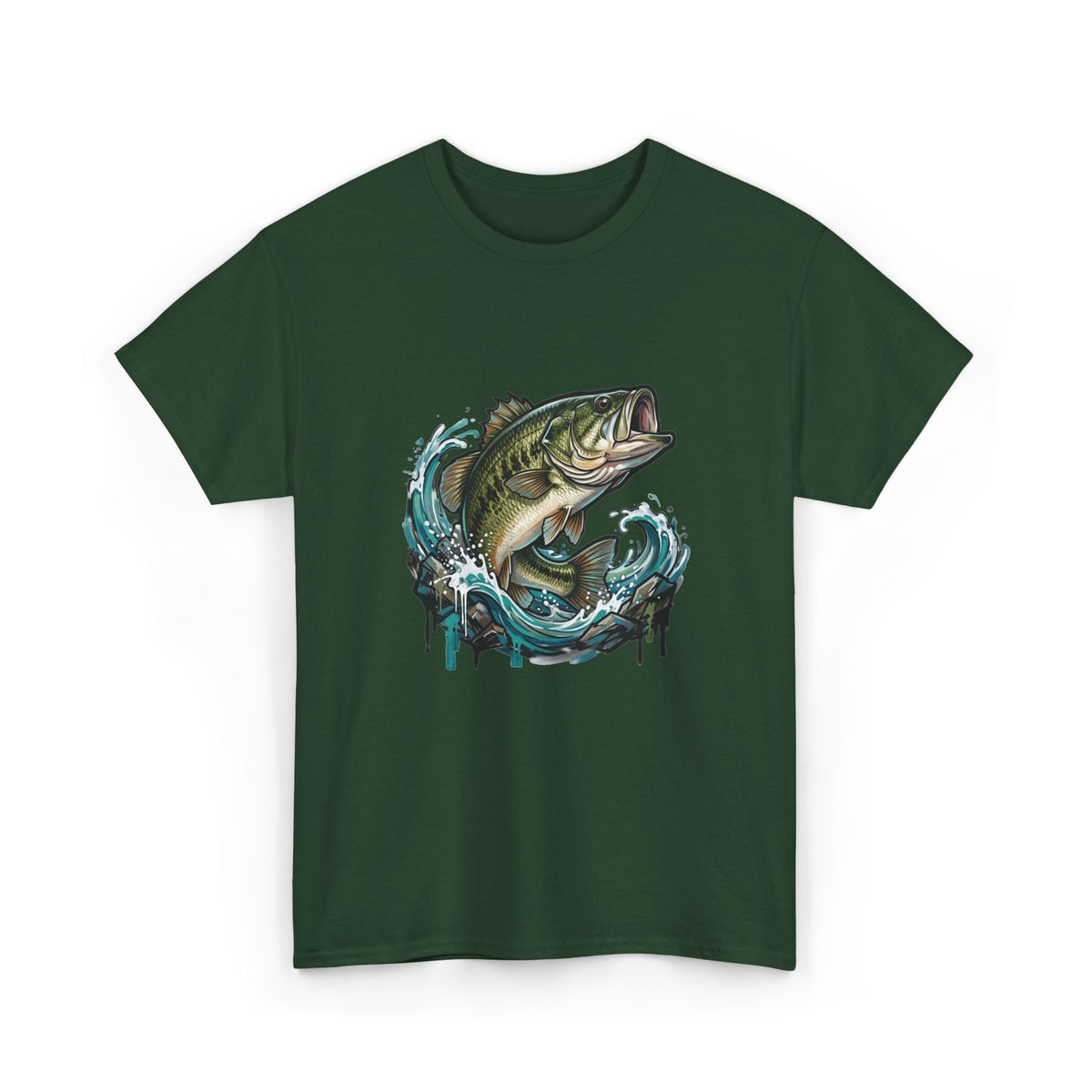 Wild Current Graffiti Bass Fishing T-Shirt
