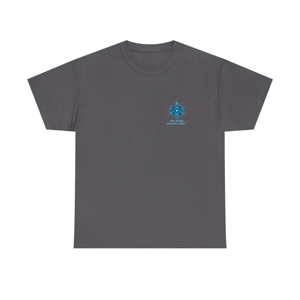 Neural Drift Cyberpunk Skull T-Shirt - product view