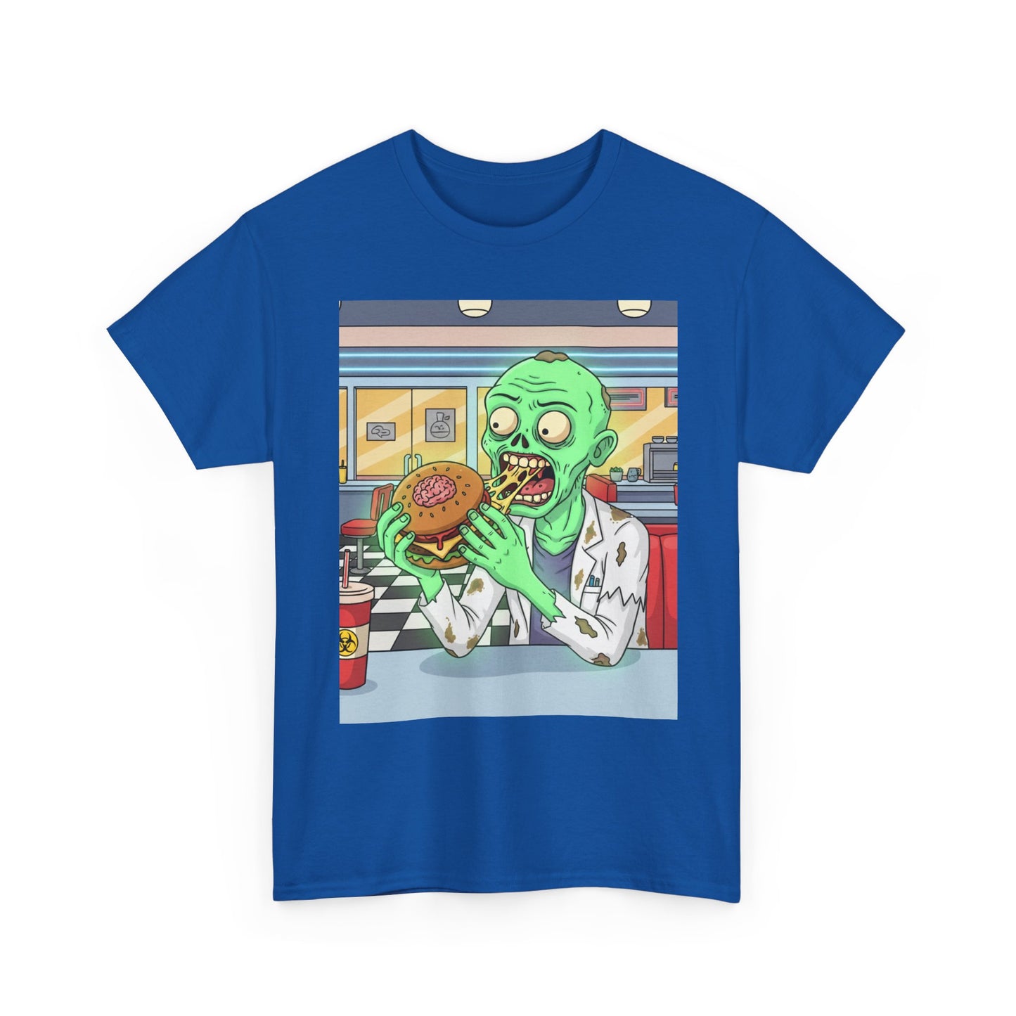 Zombie Feast Unisex Tee | Funny Graphic T-Shirt for Halloween, Horror Lovers, Unique Gift, Casual Wear, Party Shirt