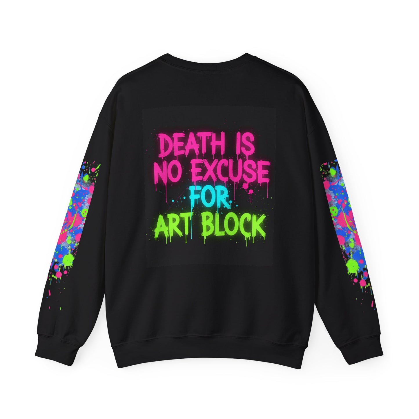 Zombie Painter sweatshirt | Death Is No Excuse For Art Block crewneck