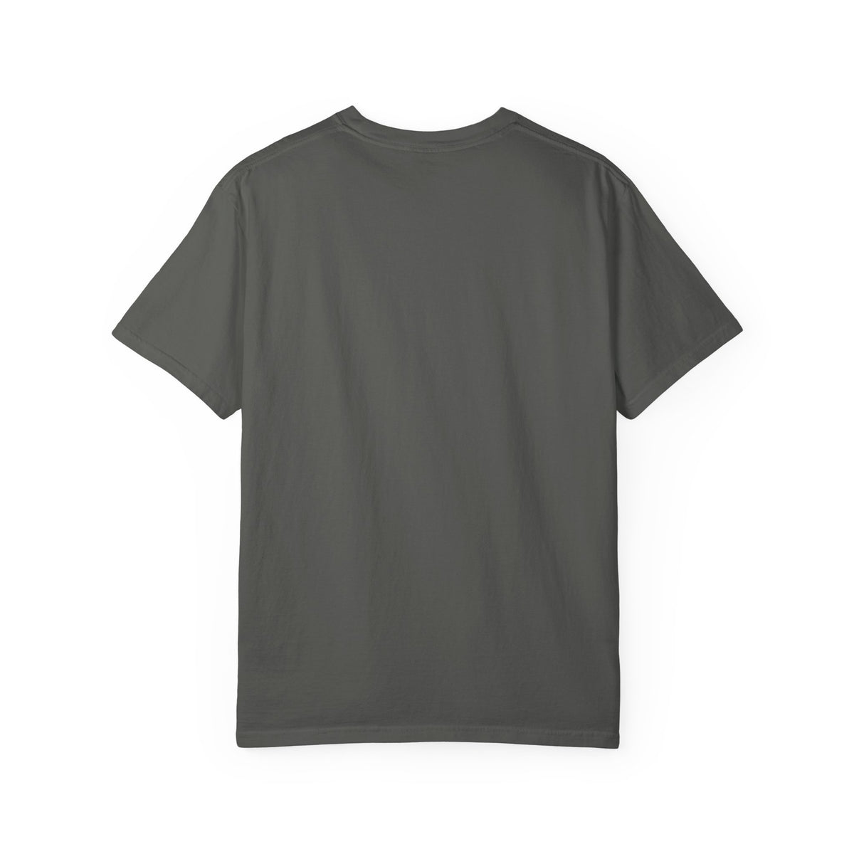 Plain back of the Pepper Comfort Colors 1717 Be Still T-shirt.