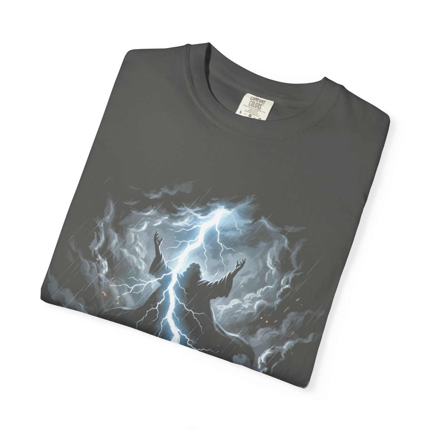 Psalm 18:11 Lightning Storm T-Shirt — Faith-Inspired Graphic Tee