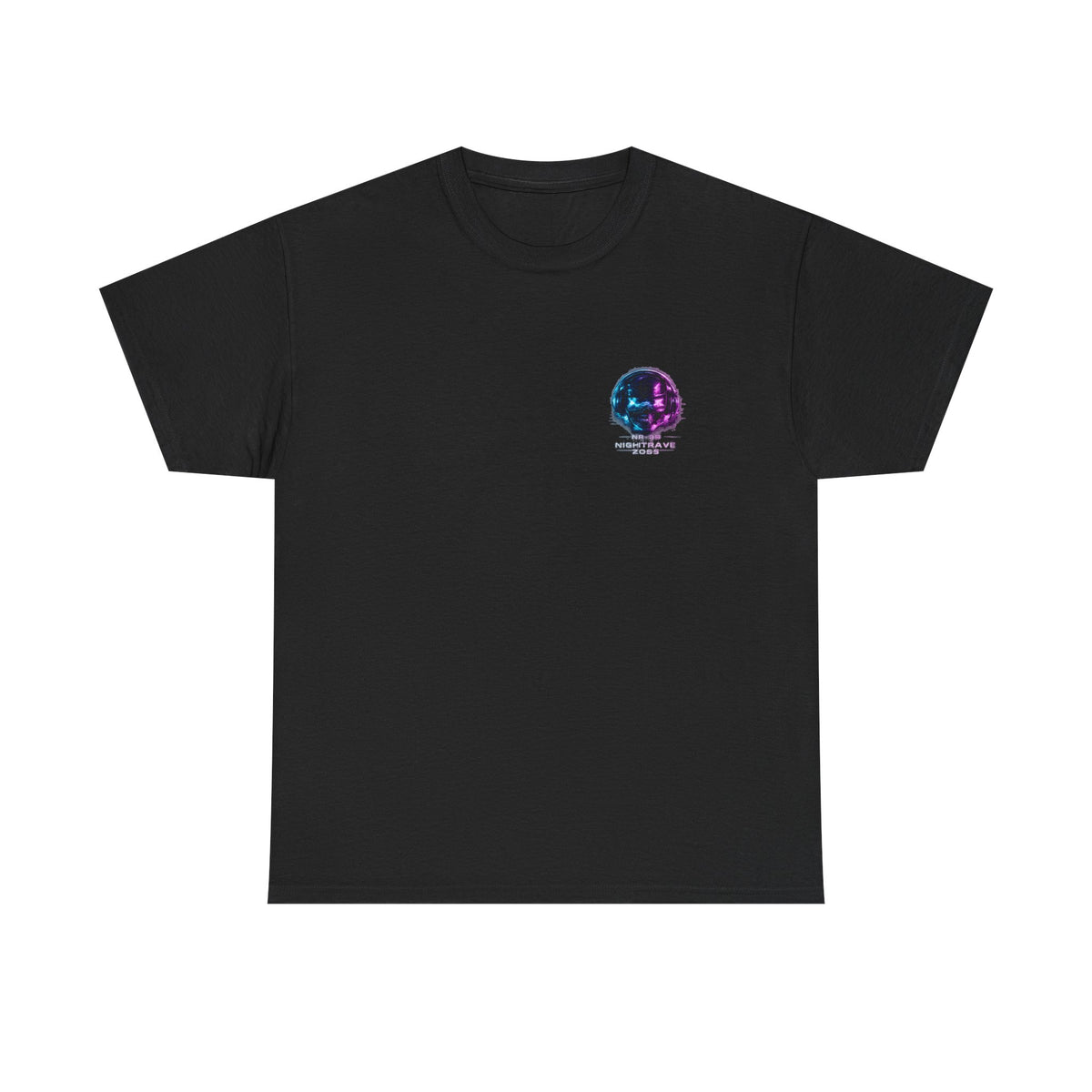 Nightrave 2099 Cyberpunk Skull DJ T-Shirt - product view