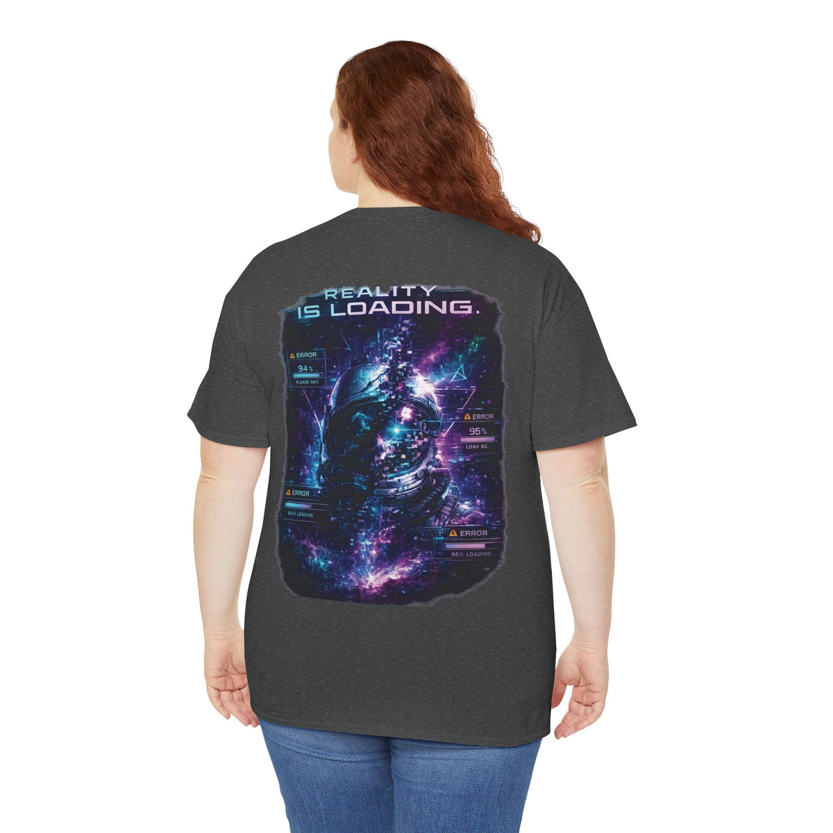 Cosmic Glitch Reality Is Loading Astronaut T-Shirt - product view