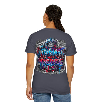 T-Shirt — Urban Rebel Graffiti Tee ("Urban Rebel" Back Design)