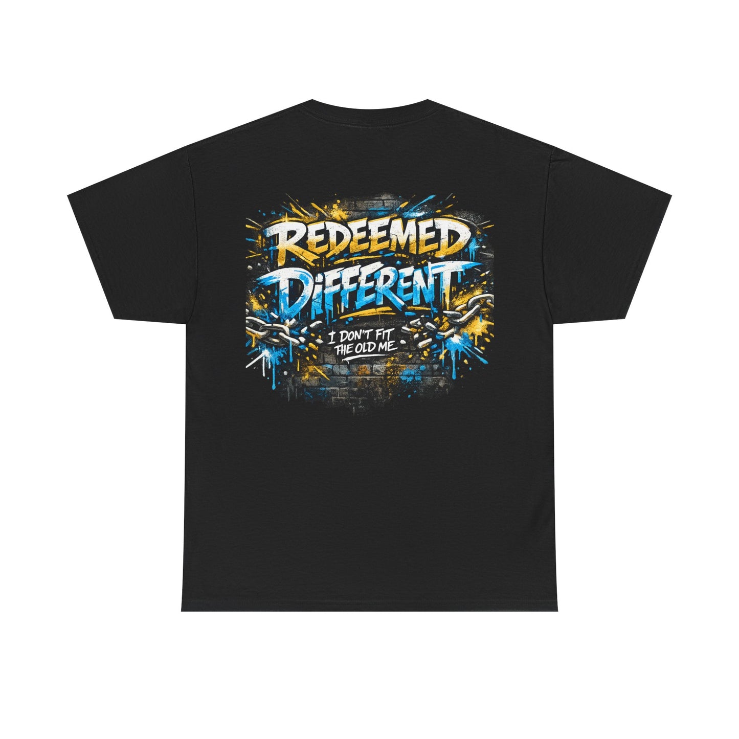 Redeemed Different Christian Graphic T-Shirt | Faith Streetwear Graffiti Tee