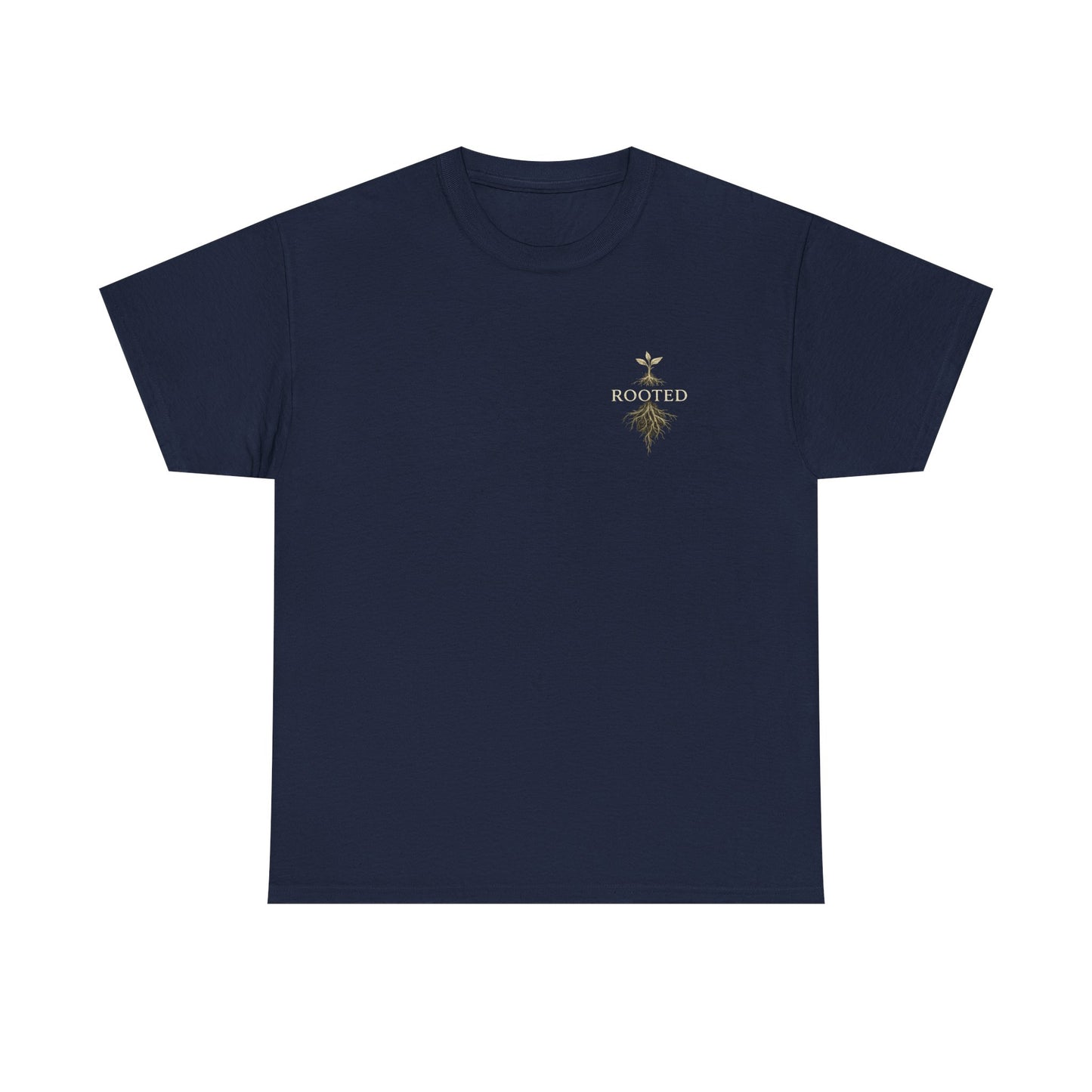Rooted Floral Tee — "Rooted Not Stuck" Graphic T-Shirt