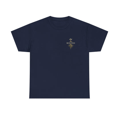Rooted Floral Tee — "Rooted Not Stuck" Graphic T-Shirt