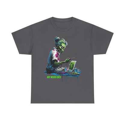 Art Never Dies Zombie Artist T-Shirt - product view
