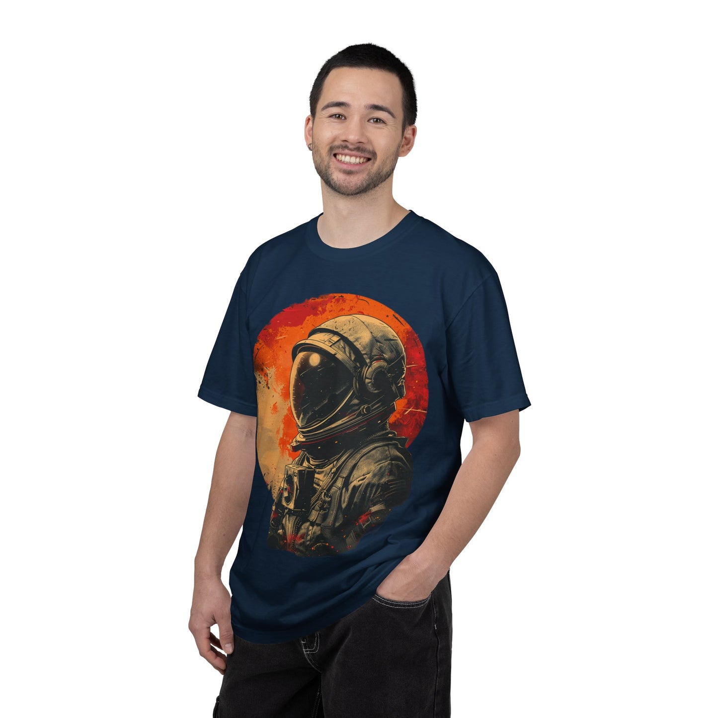 Astronaut Retro Moon T-Shirt — Vintage Space Helmet Graphic Tee
