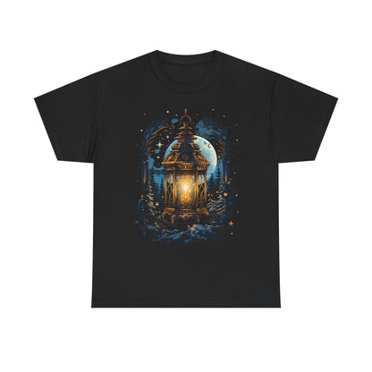Lantern Moon T-Shirt — Mystical Night Forest Lamp Tee