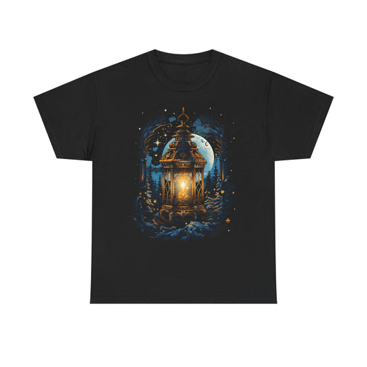 Lantern Moon T-Shirt — Mystical Night Forest Lamp Tee