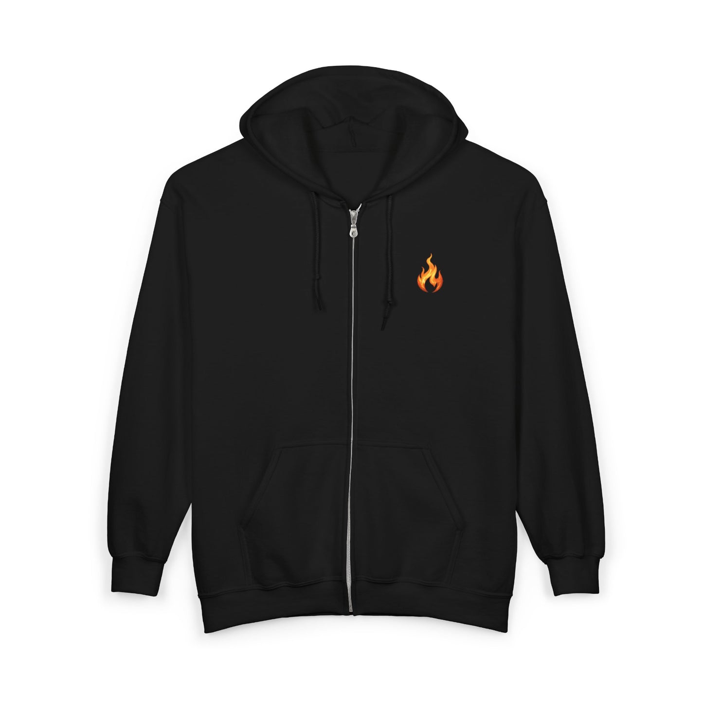 Flaming Skull 'Outlaw Spirit' Zip Hoodie