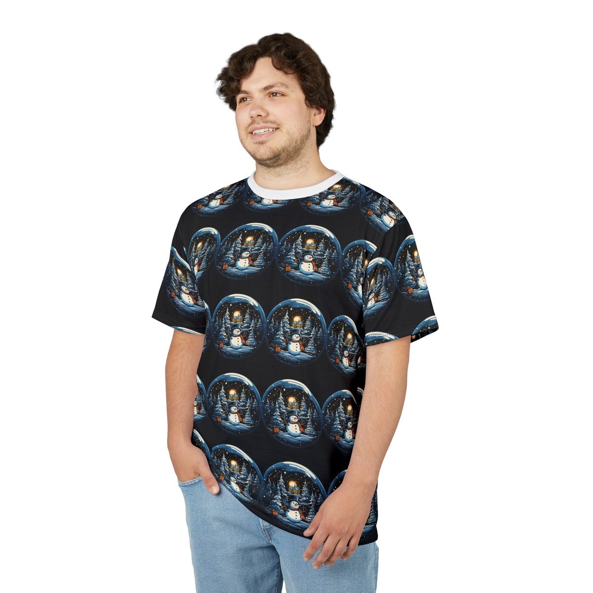 Winter Snow Globe All-Over Print T-Shirt - product view