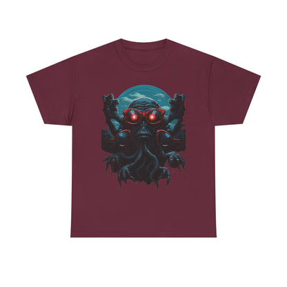 Cosmic Horror Creature T-Shirt | Retro Alien Graphic - product view