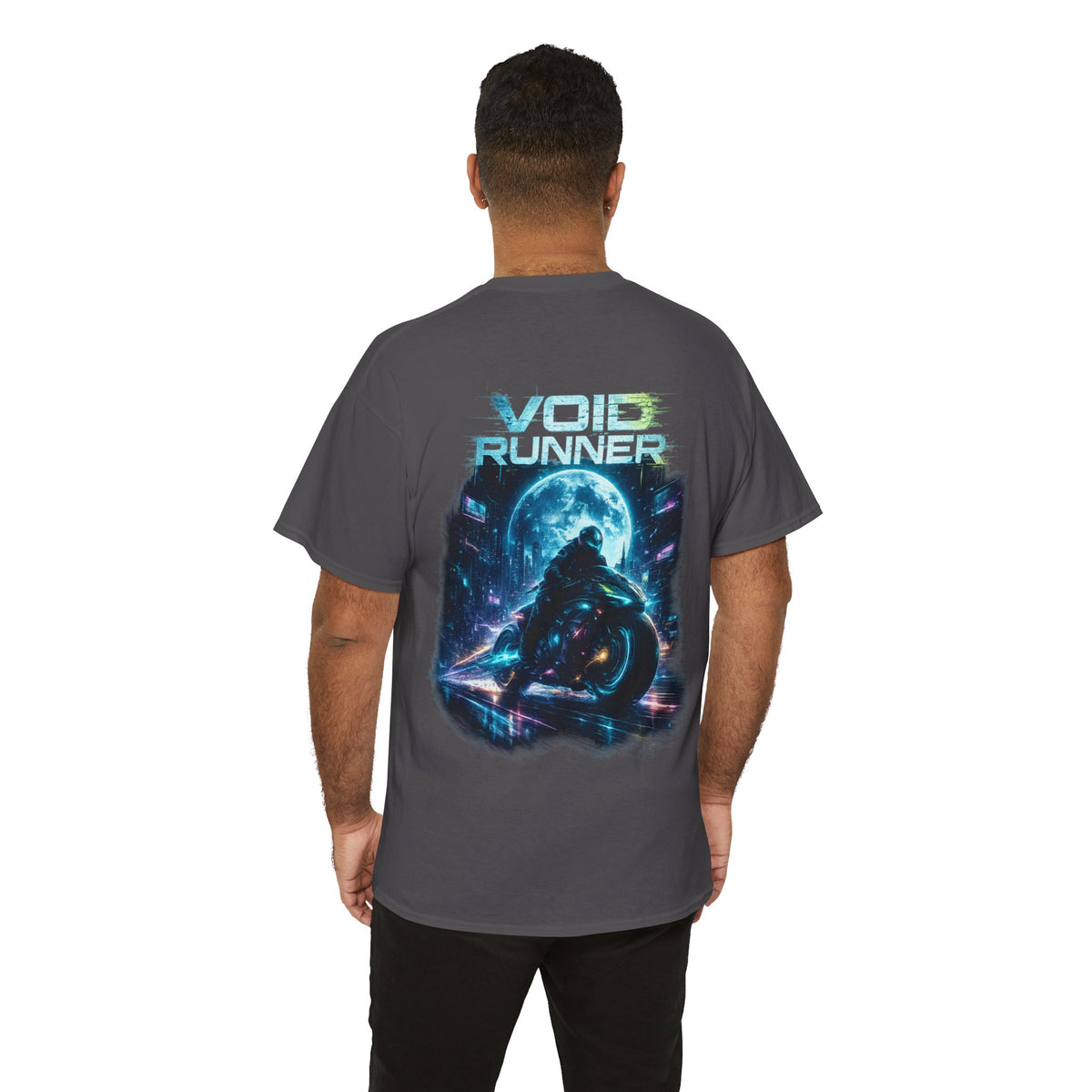 Void Runner Sci-Fi Motorcycle T-Shirt - product view