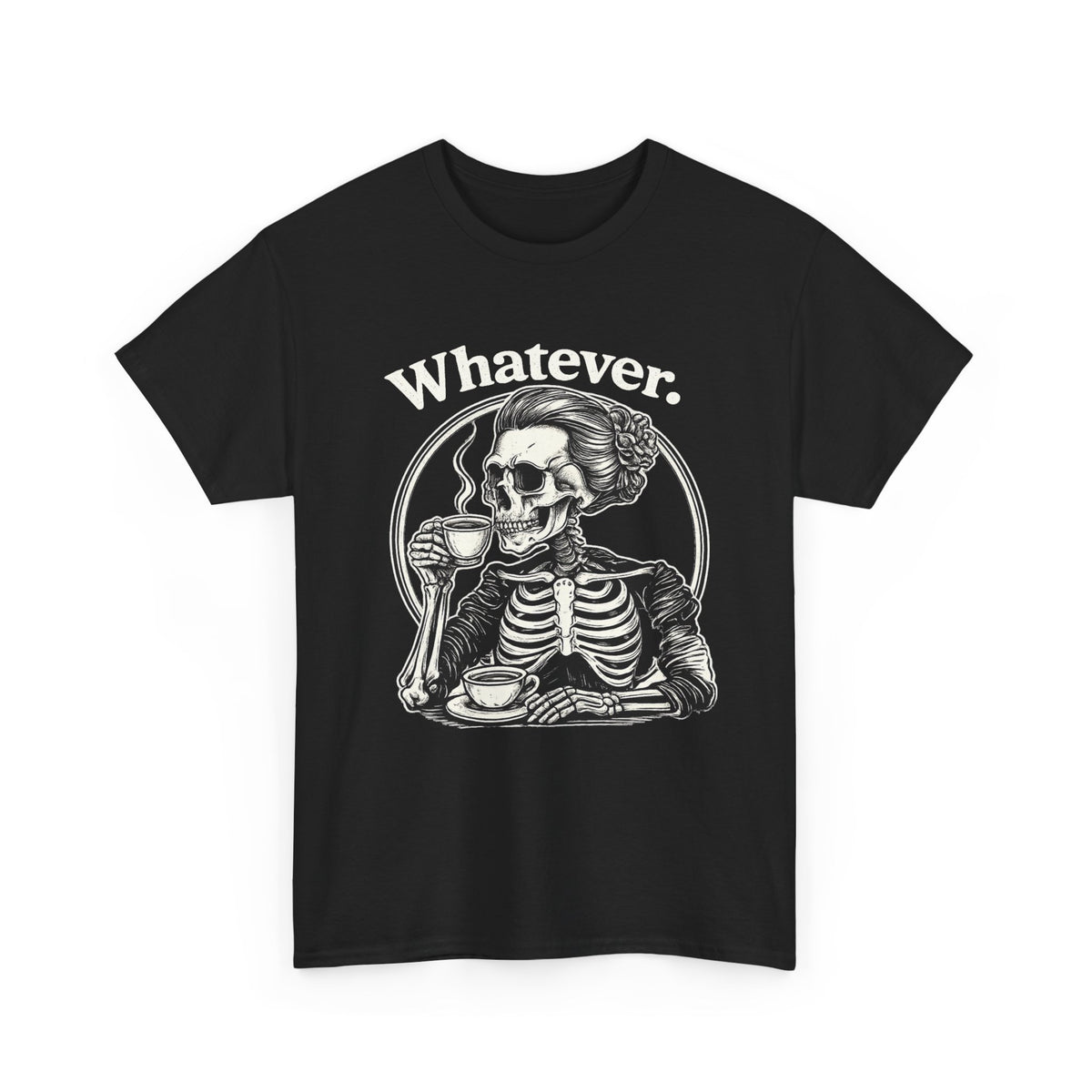 Whatever Skeleton Graphic T-Shirt - product view