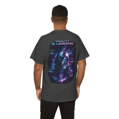 Cosmic Glitch T-Shirt | Reality Is Loading Vaporwave Astronaut Sci-Fi Graphic Tee
