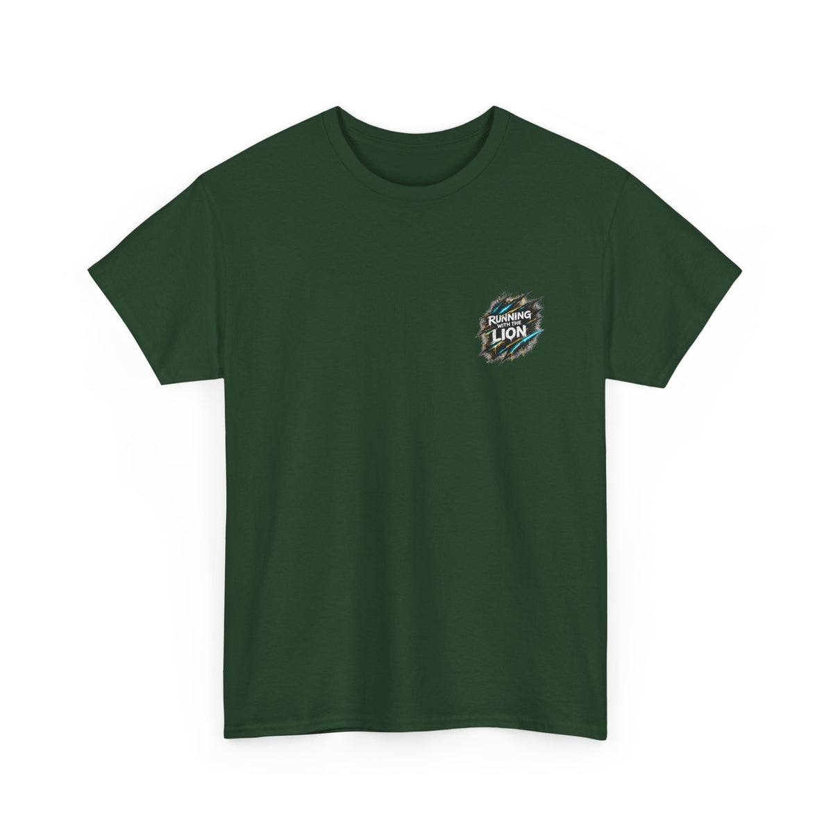 Running With the Lion Christian T-Shirt - product view