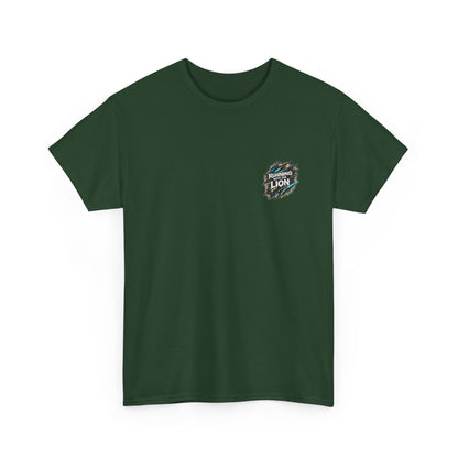 Running With the Lion Christian T-Shirt - product view
