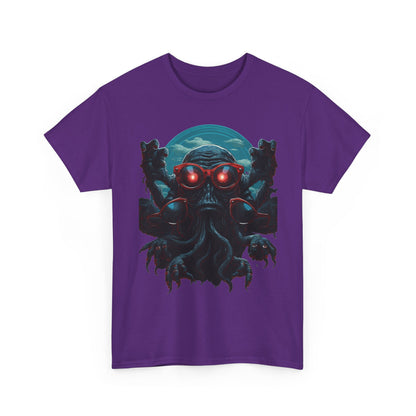 Cosmic Horror Creature T-Shirt | Retro Alien Graphic - product view