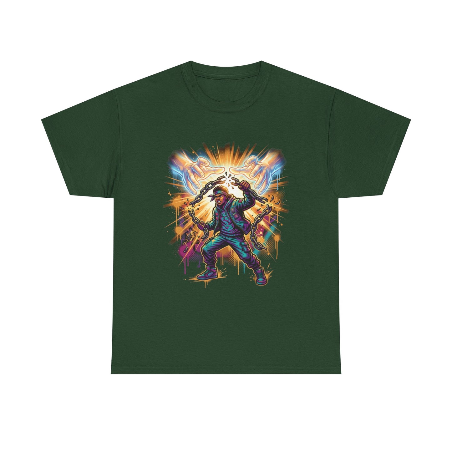 Break Every Chain Christian T-Shirt – Faith Streetwear Graphic Tee, Spiritual Freedom Jesus Shirt, Bold Religious Apparel