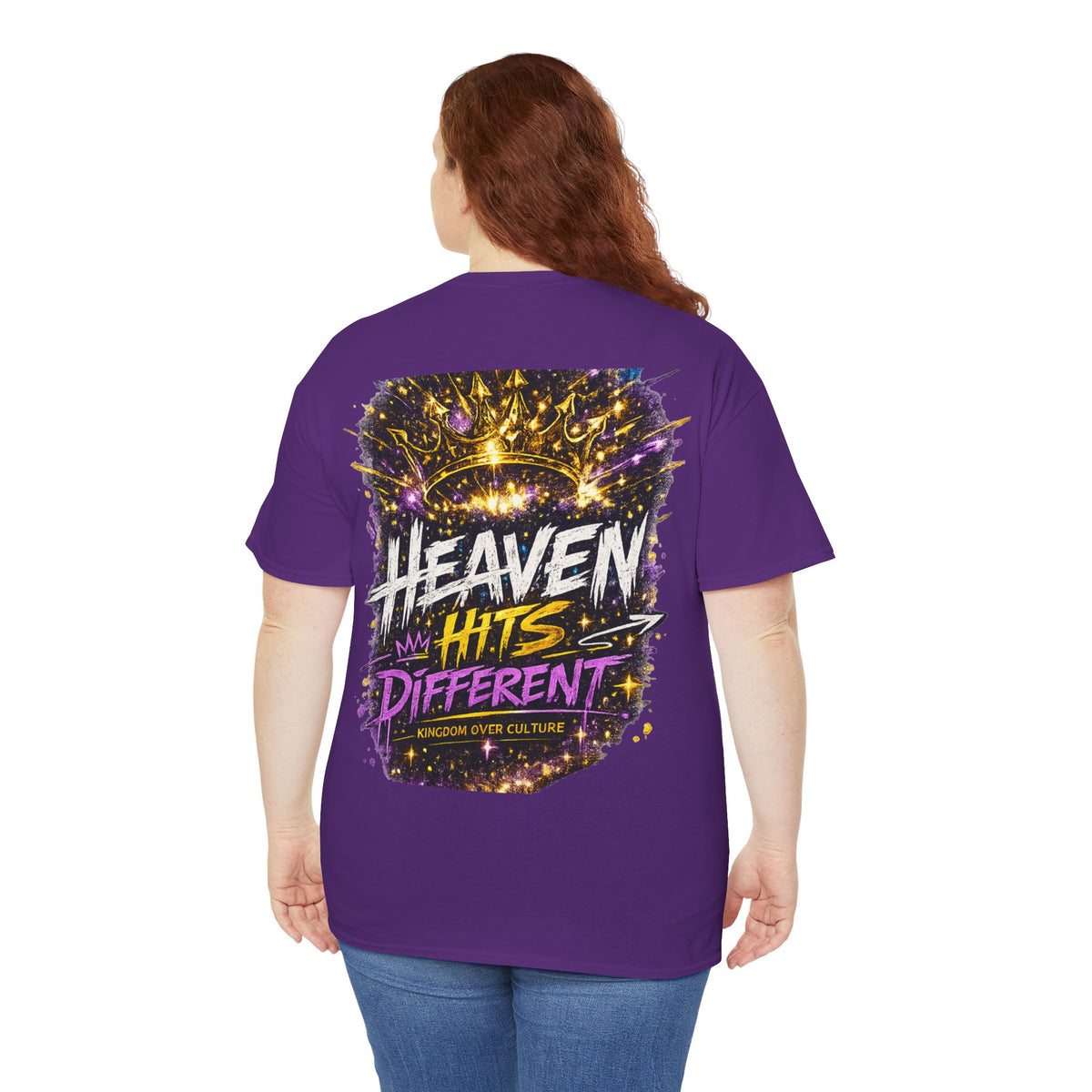 Heaven Hits Different Christian T-Shirt - product view