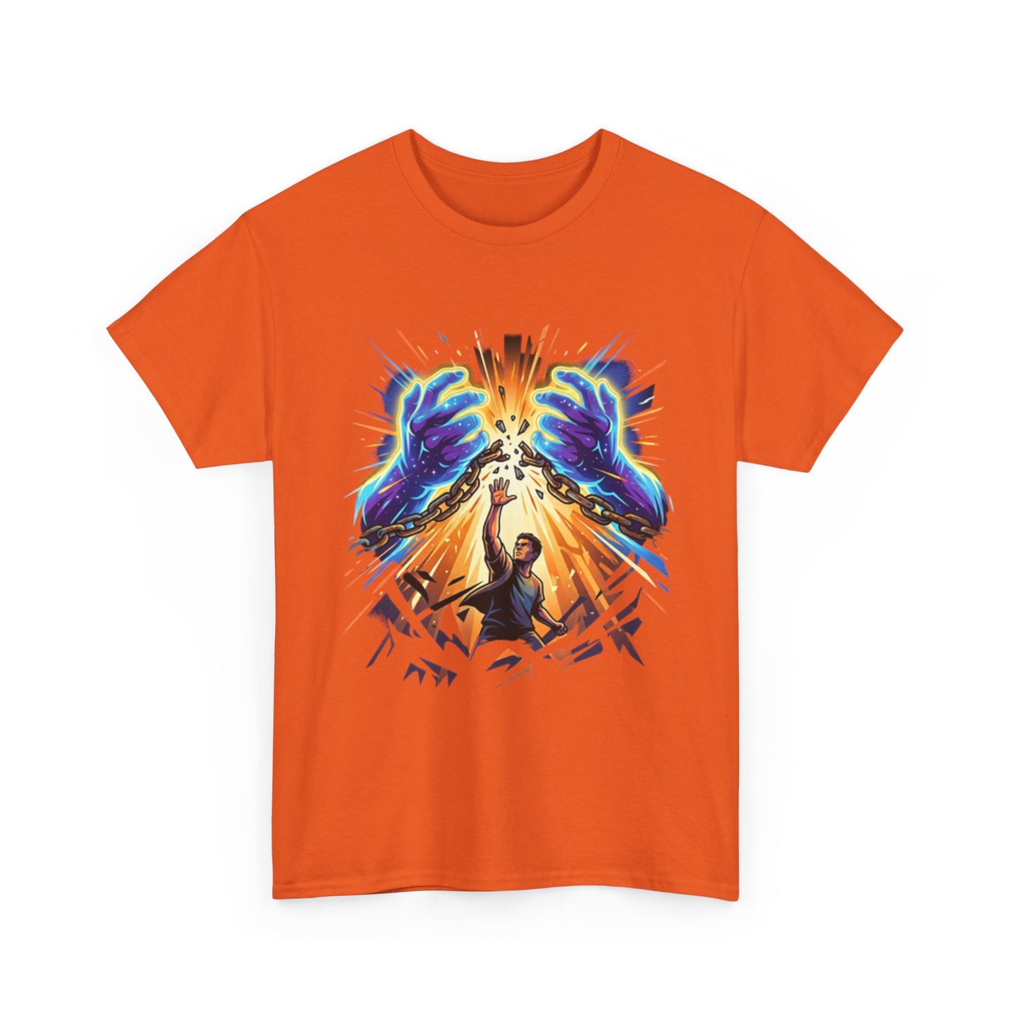 Graphic Tee — Cosmic Guardian Breaking Chains