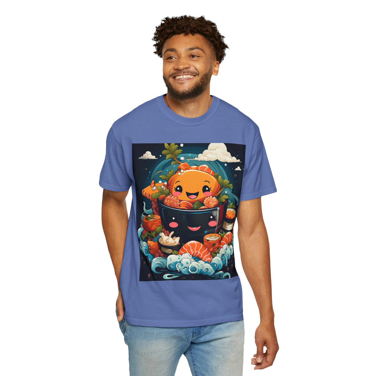 Cute Ramen Bowl T-Shirt | Foodie Graphic Tee - product view