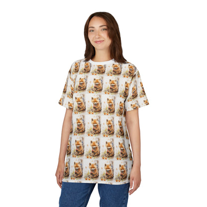 Ginger Cat Pattern All-Over Print T-Shirt - product view