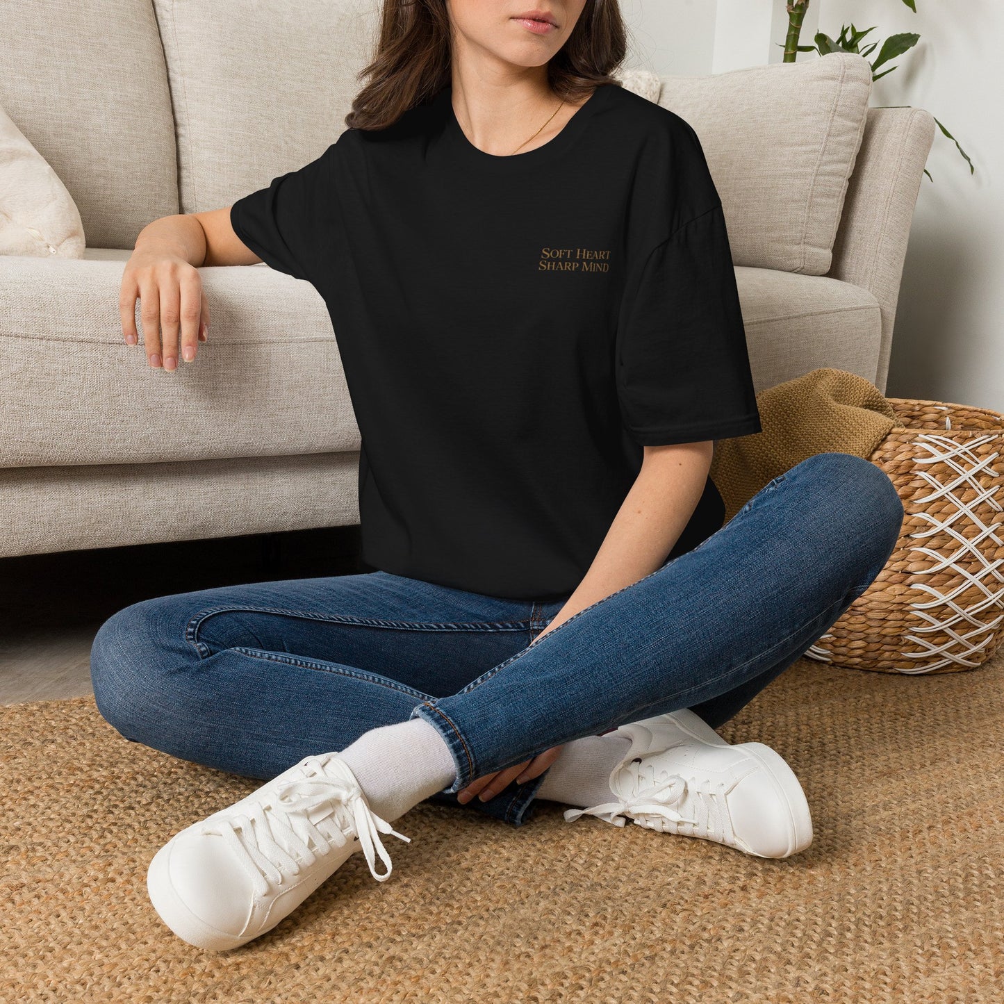 Soft Heart Sharp Mind Tee — Inspirational Minimalist Graphic T-Shirt