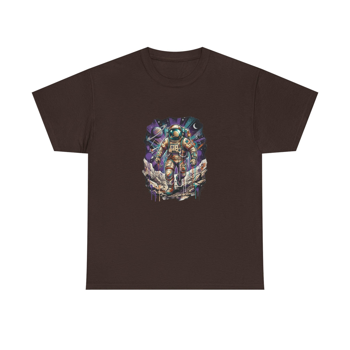 Cosmic Drifter Graffiti Astronaut T-Shirt