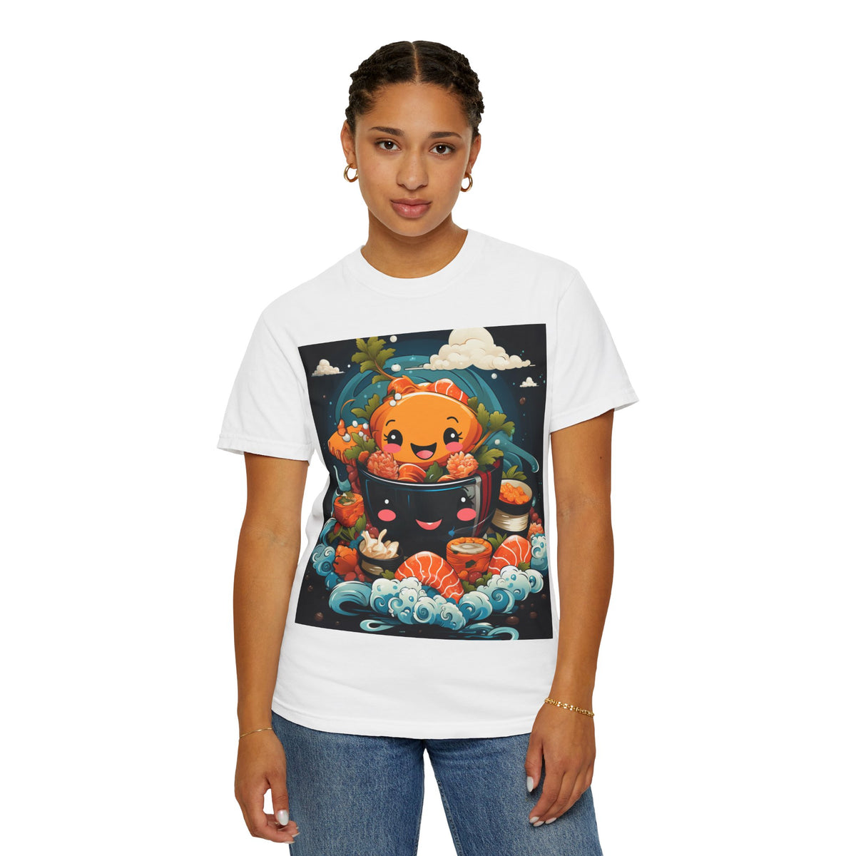 Cute Ramen Bowl T-Shirt | Foodie Graphic Tee - product view
