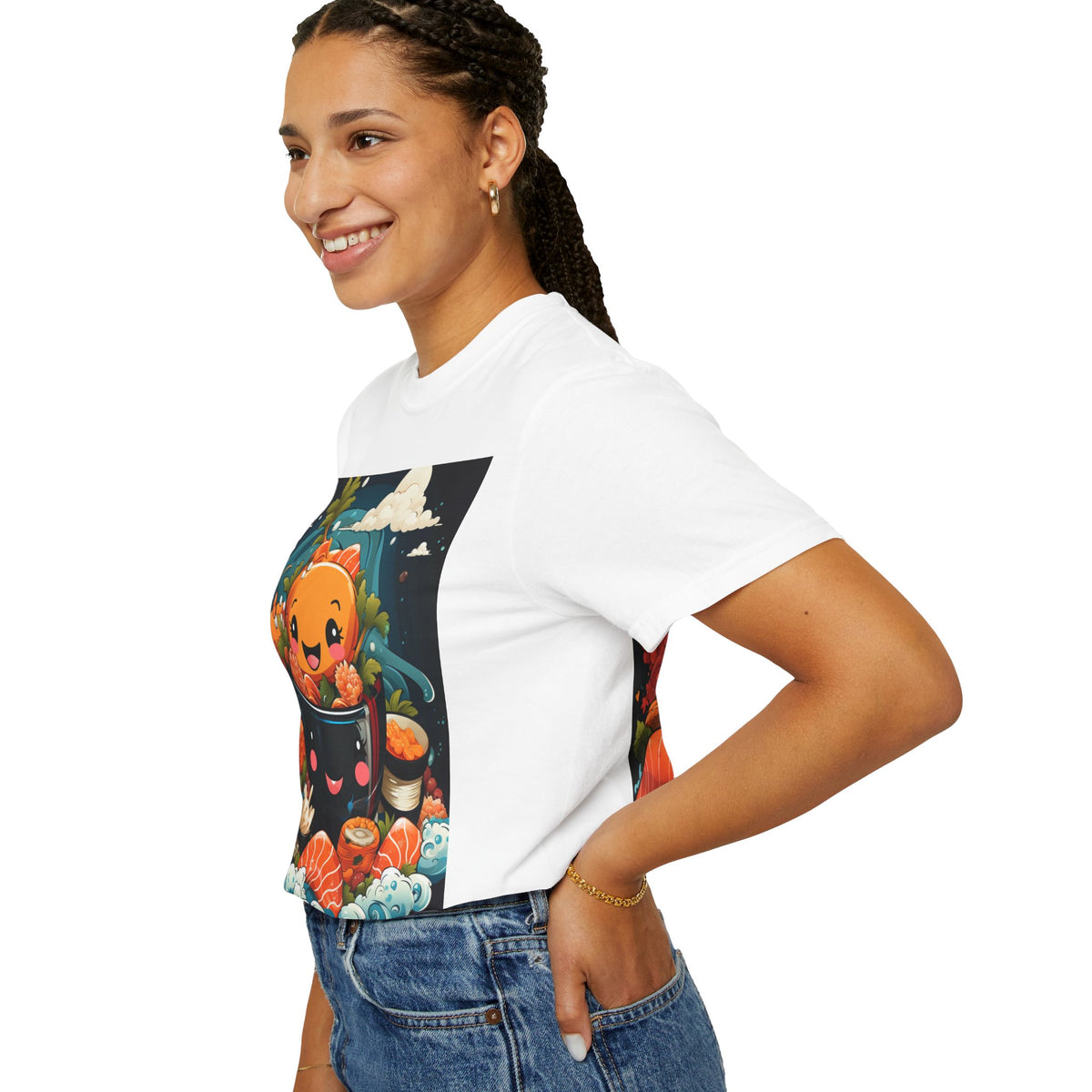 Cute Ramen Bowl T-Shirt | Foodie Graphic Tee - product view