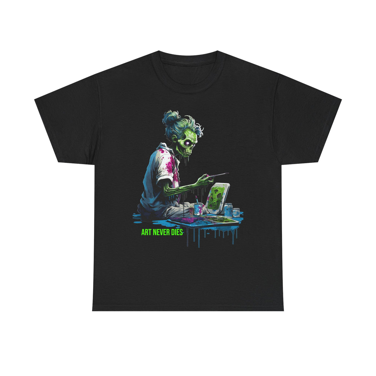 Art Never Dies Zombie Artist T-Shirt - product view