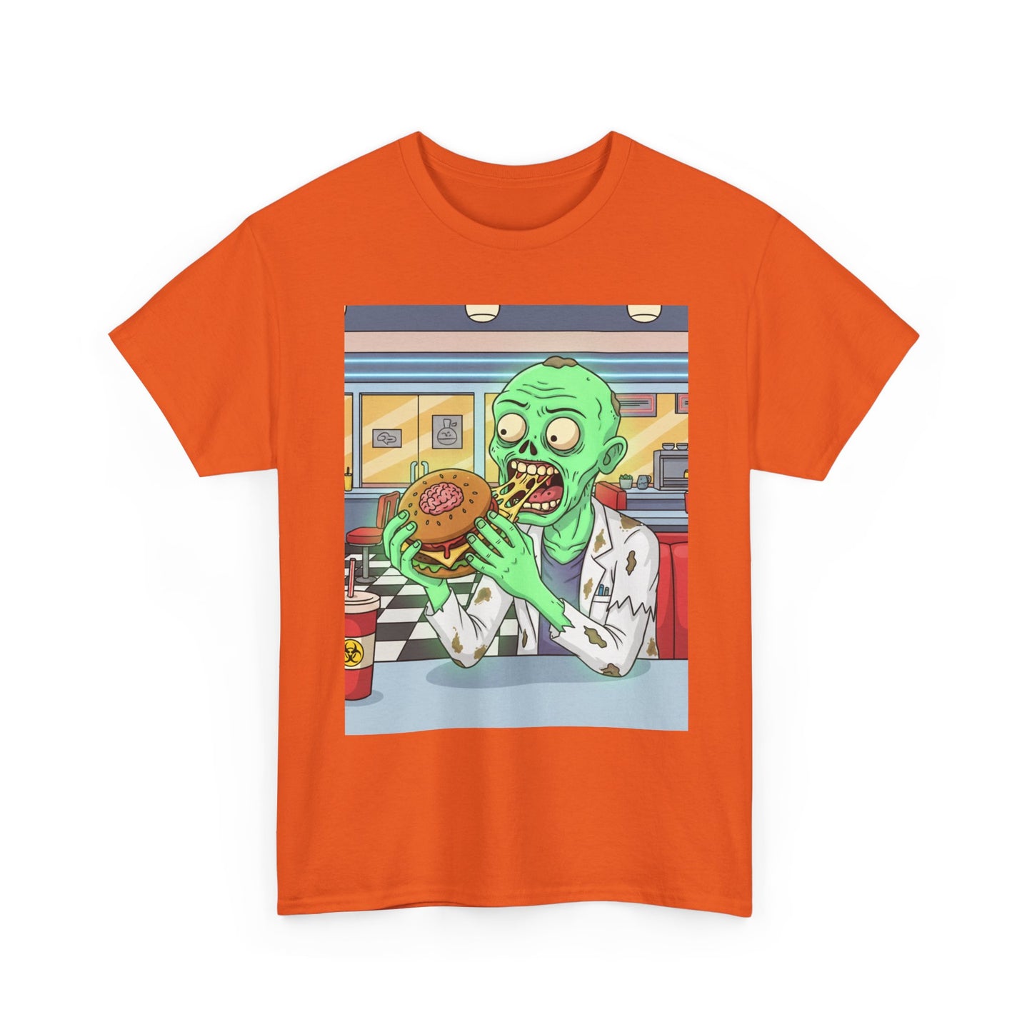 Zombie Feast Unisex Tee | Funny Graphic T-Shirt for Halloween, Horror Lovers, Unique Gift, Casual Wear, Party Shirt