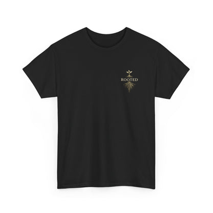 Rooted Floral Tee — "Rooted Not Stuck" Graphic T-Shirt