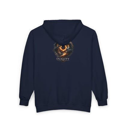 Infinite Within Hoodie – Cosmic Energy Graphic Zip Hoodie, Streetwear Galaxy Design, Spiritual Power Sweatshirt