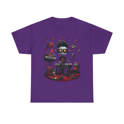 Cyberpunk Skull DJ T-Shirt — Neon Gamer Streetwear