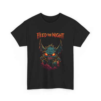 Feed the Night T-Shirt — Glow-Eyed Monster Graphic Tee