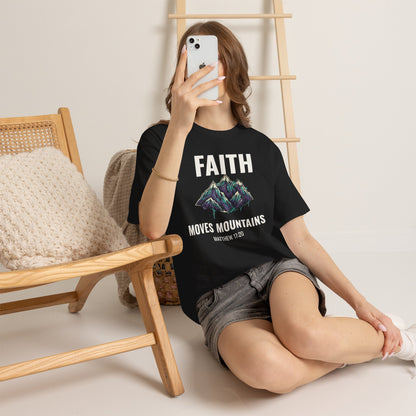 Faith Moves Mountains Graffiti T-Shirt – Matthew 17:20