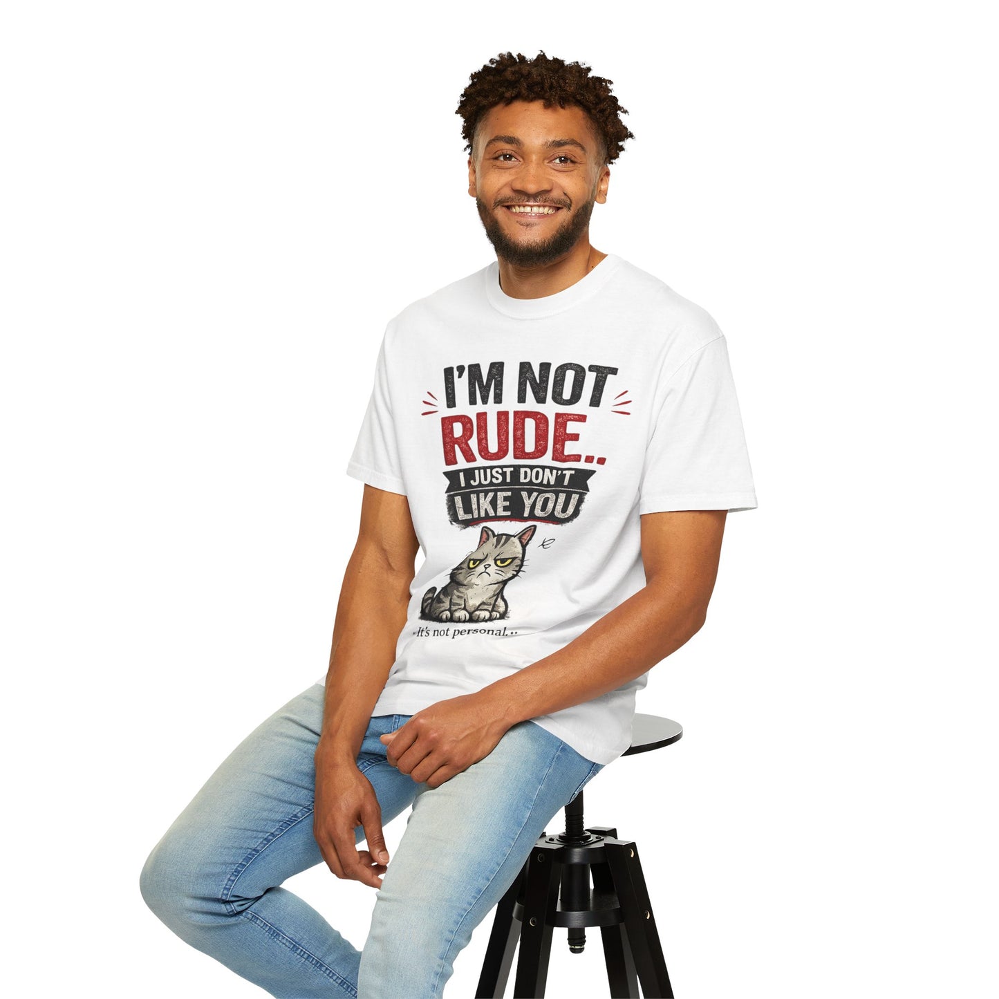 I'm Not Rude Cat T-Shirt — Funny Grumpy Cat Graphic Tee
