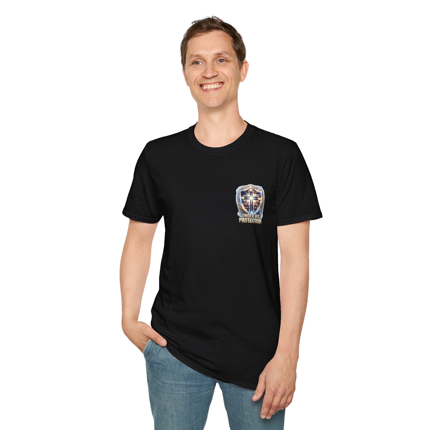 Armor of God Christian T-Shirt | Defend Freedom Faith Graphic Tee | Under His Protection Bible Shirt