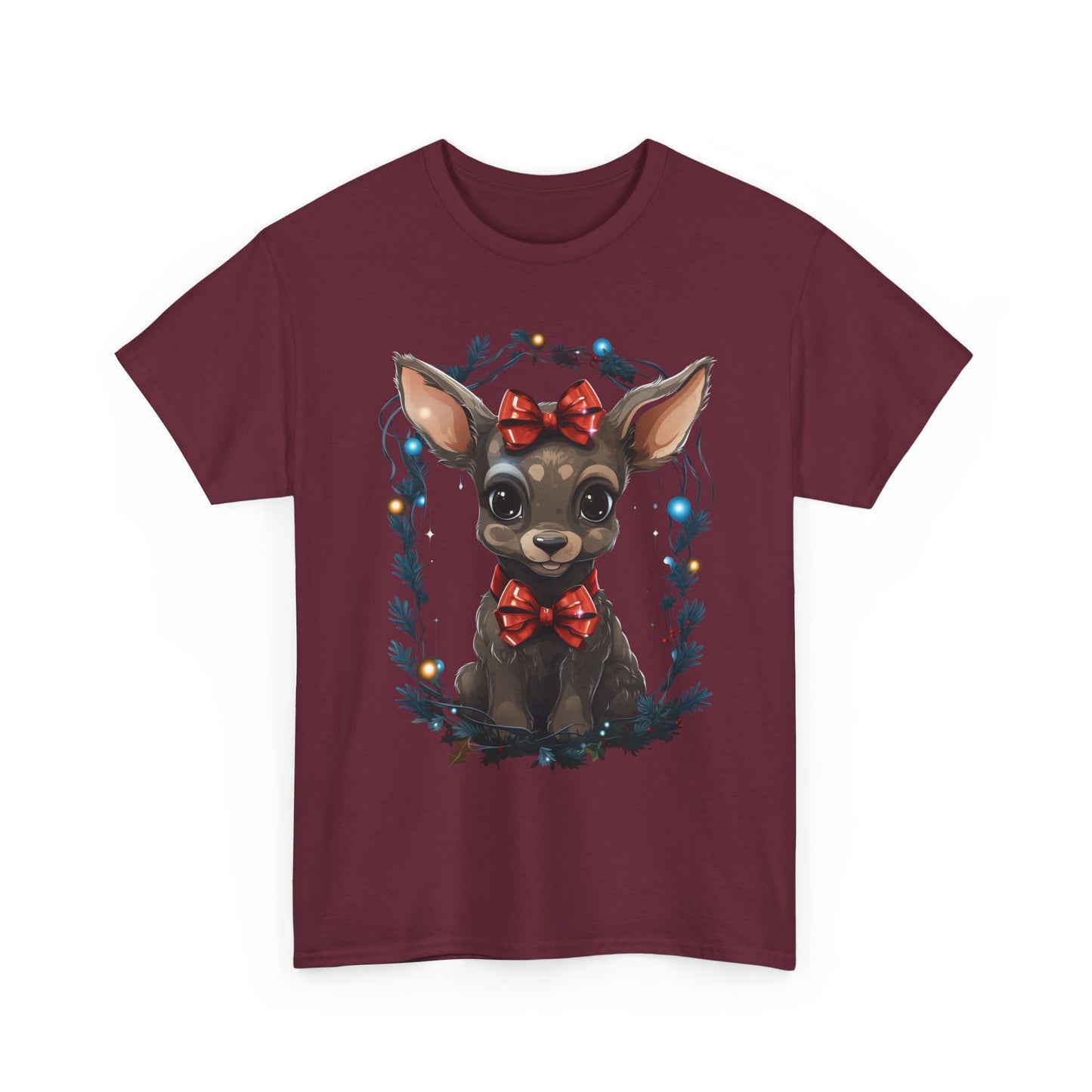 T-Shirt — Cute Chihuahua Puppy with Red Bows Christmas Graphic Tee